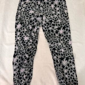 XOXO Star Print Kids Joggers - Black and White